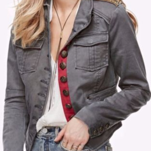 Free People Jackets & Blazers - Free People Distressed Gray Jacket - XS - B20